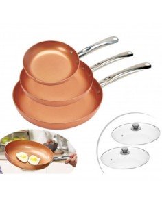 Lote 3 Sartenes con Tapa 2