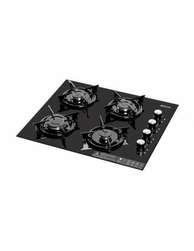 Cocina de Gas Cristal 4 Fuegos