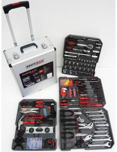 MALETA DE HERRAMIENTAS 186 PIEZAS