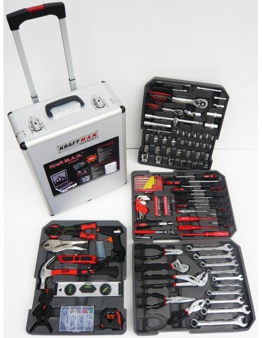 MALETA DE HERRAMIENTAS 186 PIEZAS