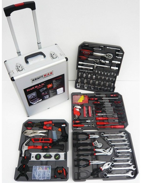 MALETA DE HERRAMIENTAS 186 PIEZAS