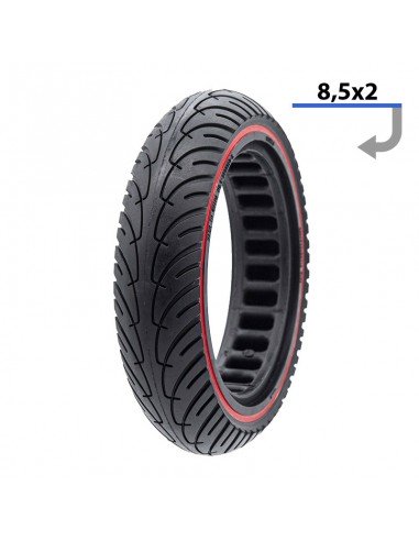 Neumático Macizo 8,5"x2 - Rojo