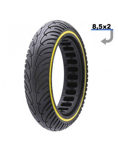 Neumático Macizo 8,5"x2 - Amarillo