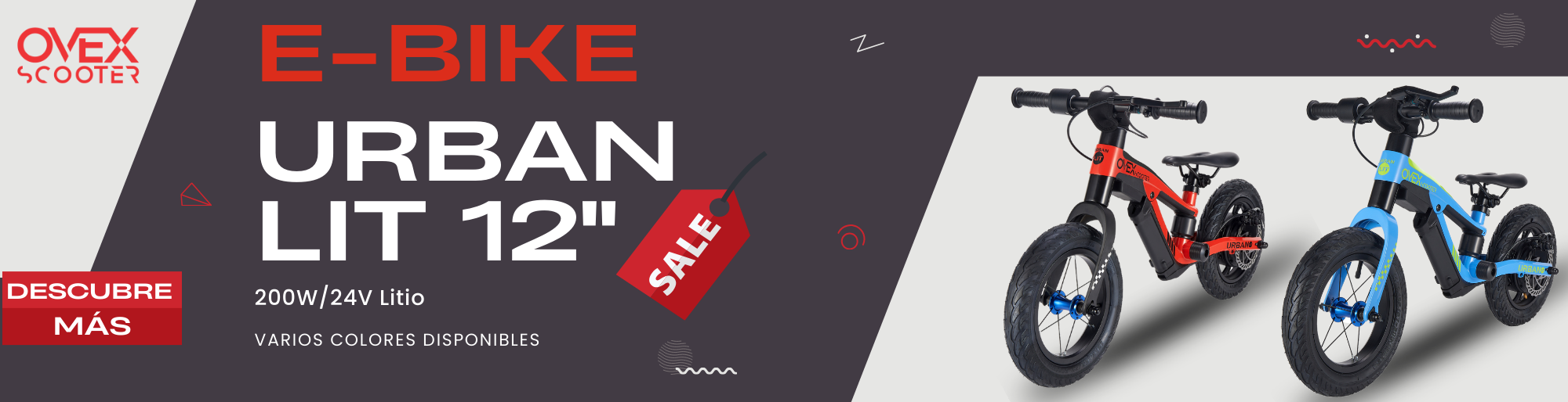 OVEX URBAN LIT 12" E-Bike Infantil